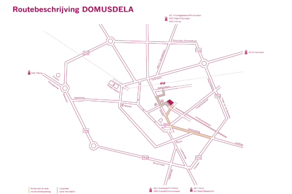 Routebeschrijving DOMUSDELA A4